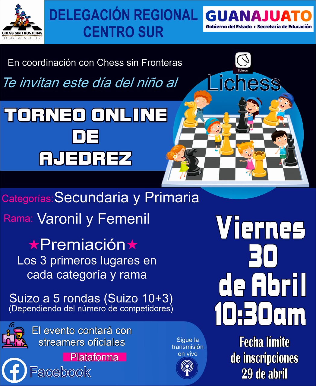 Inicia el Regional de Ajedrez Online