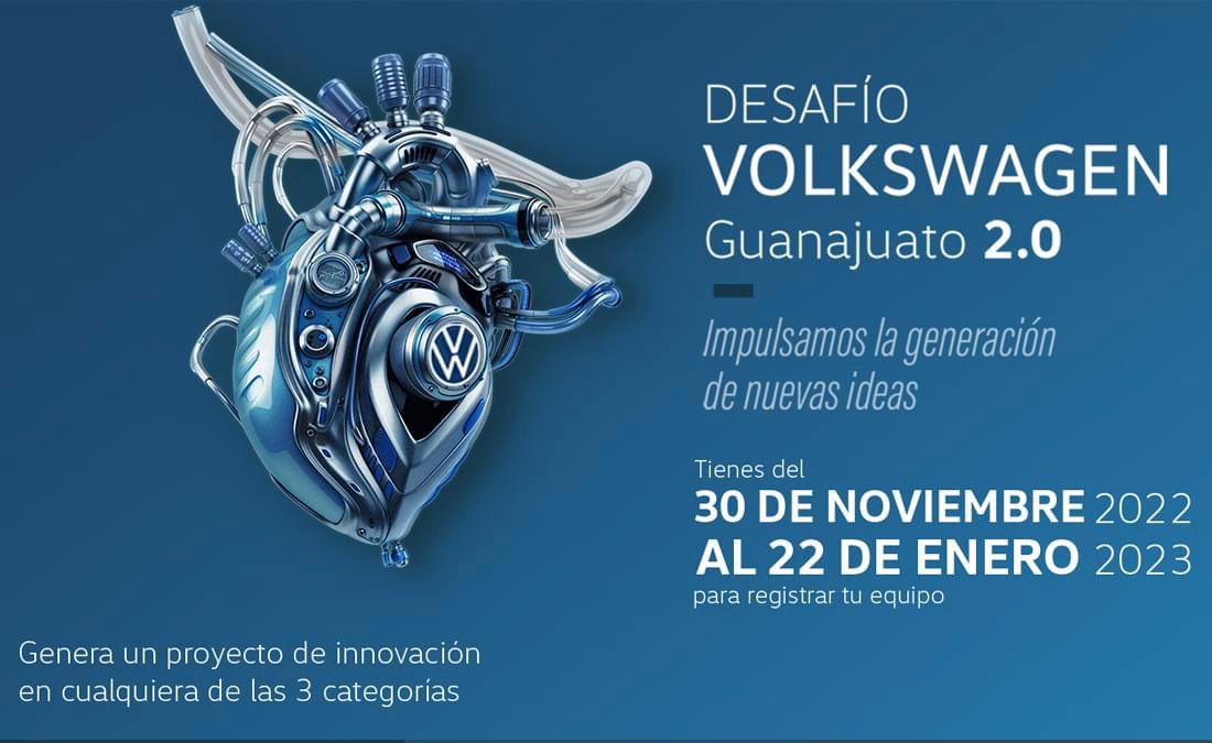  Se buscan jóvenes con ideas innovadoras para participar en Desafío Volkswagen Guanajuato  .  – Boletines Dependencias