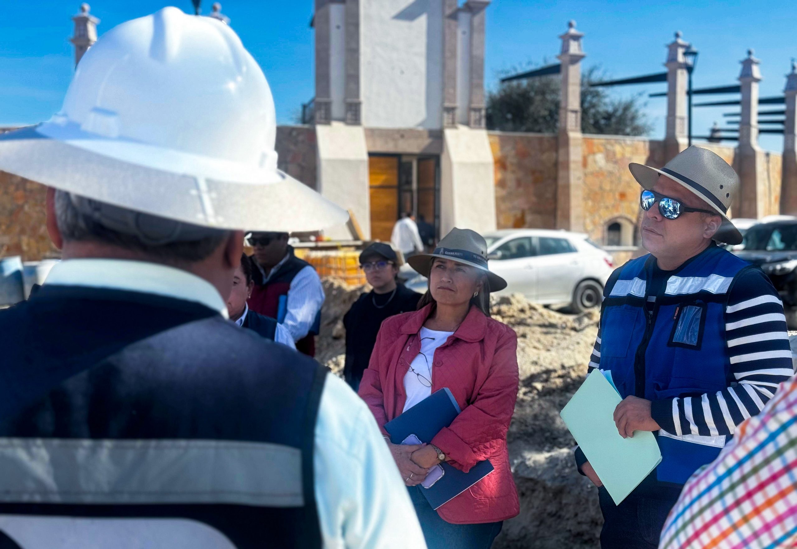 Supervisan obras en la comunidad La Venta, en Dolores Hidalgo