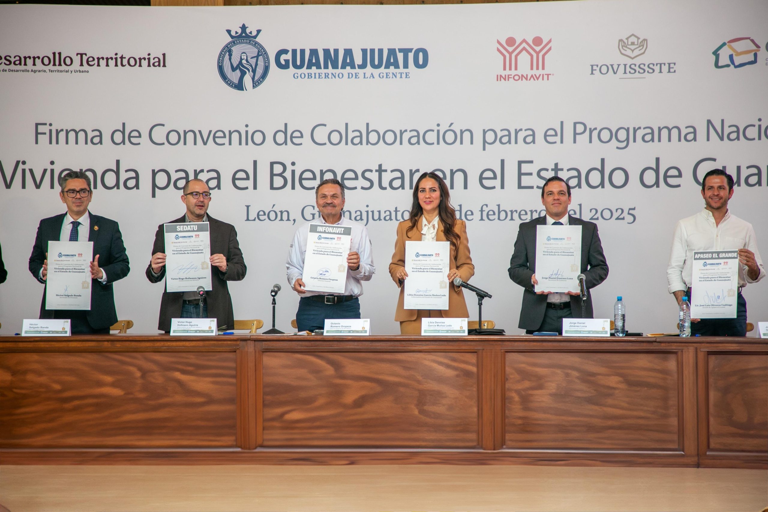 Firman Convenio de Colaboración para el Programa Nacional de Vivienda para el Bienestar en el Estado de Guanajuato