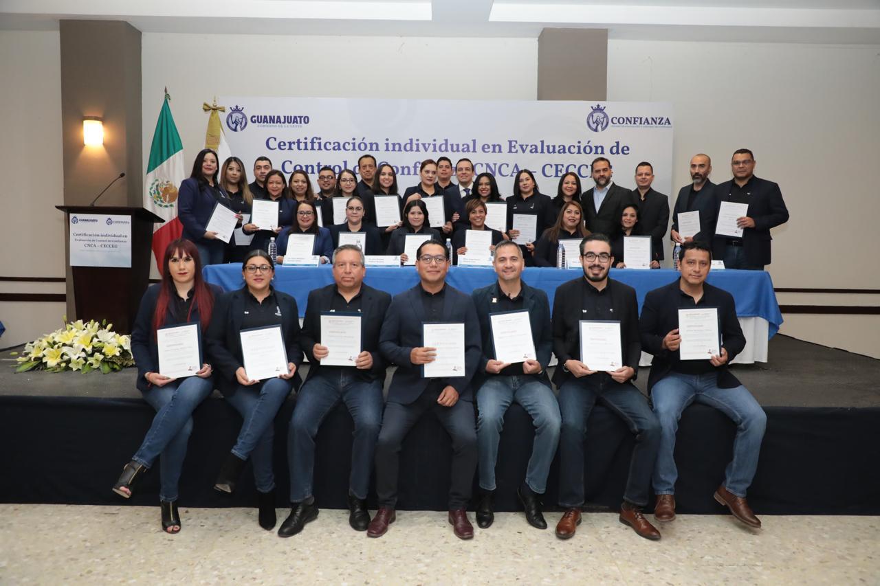 Se consolida Guanajuato como el primer Centro Estatal de Evaluación y Control de Confianza del país en recibir certificación técnica individual