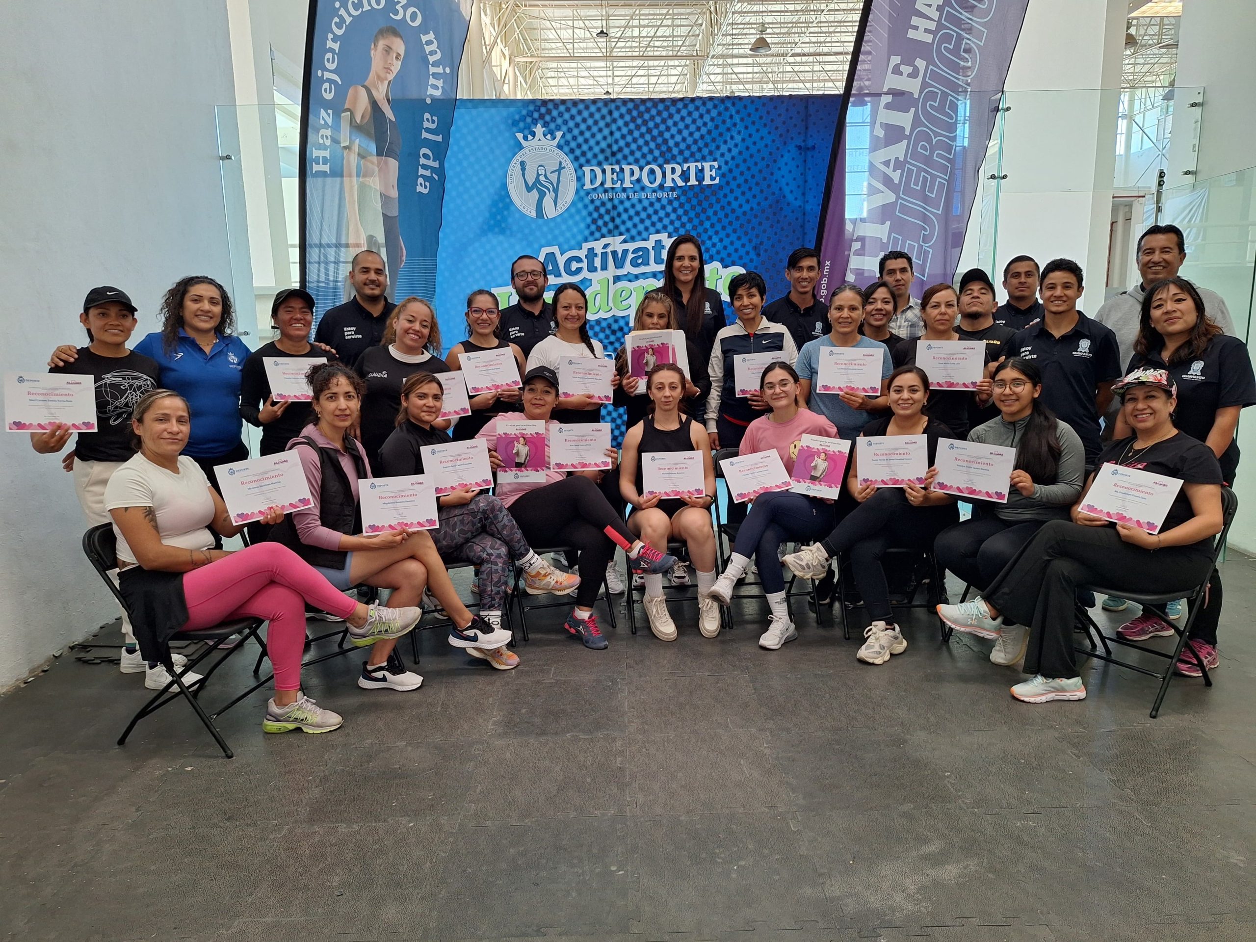  La Comisión de Deporte del Estado de Guanajuato capacitó a un grupo de 20 promotoras Aliadas; mujeres que a partir de hoy promoverán la activación física entre las mujeres de sus comunidades.