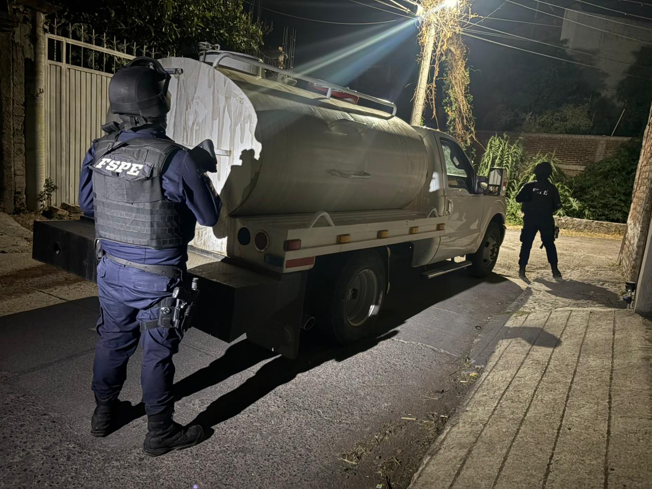 CONFIA da resultados: Secretaría de Seguridad y Paz asegura pipa robada con 5 mil litros de hidrocarburo