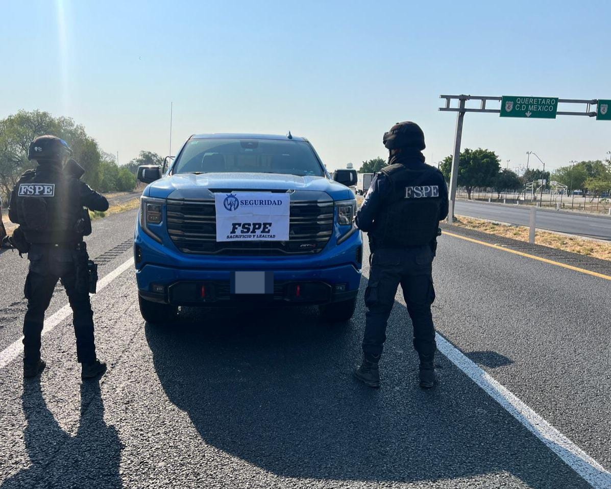 Secretaría de Seguridad y Paz combate el robo de vehículos: asegura camioneta y remolque en Celaya