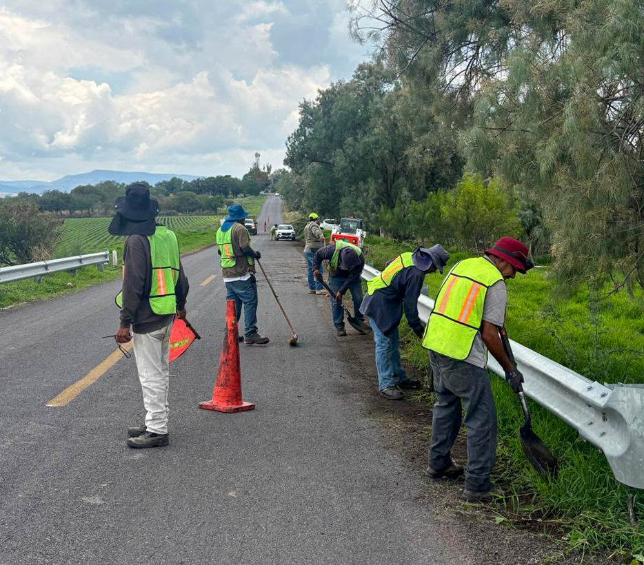 Fortalece SOP infraestructura carretera en 9 municipios del estado