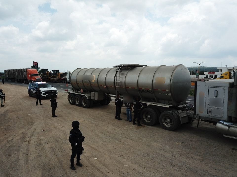 Asegura Secretaría de Seguridad y Paz 41 mil litros de diésel a través de Operativo Blindaje Guanajuato