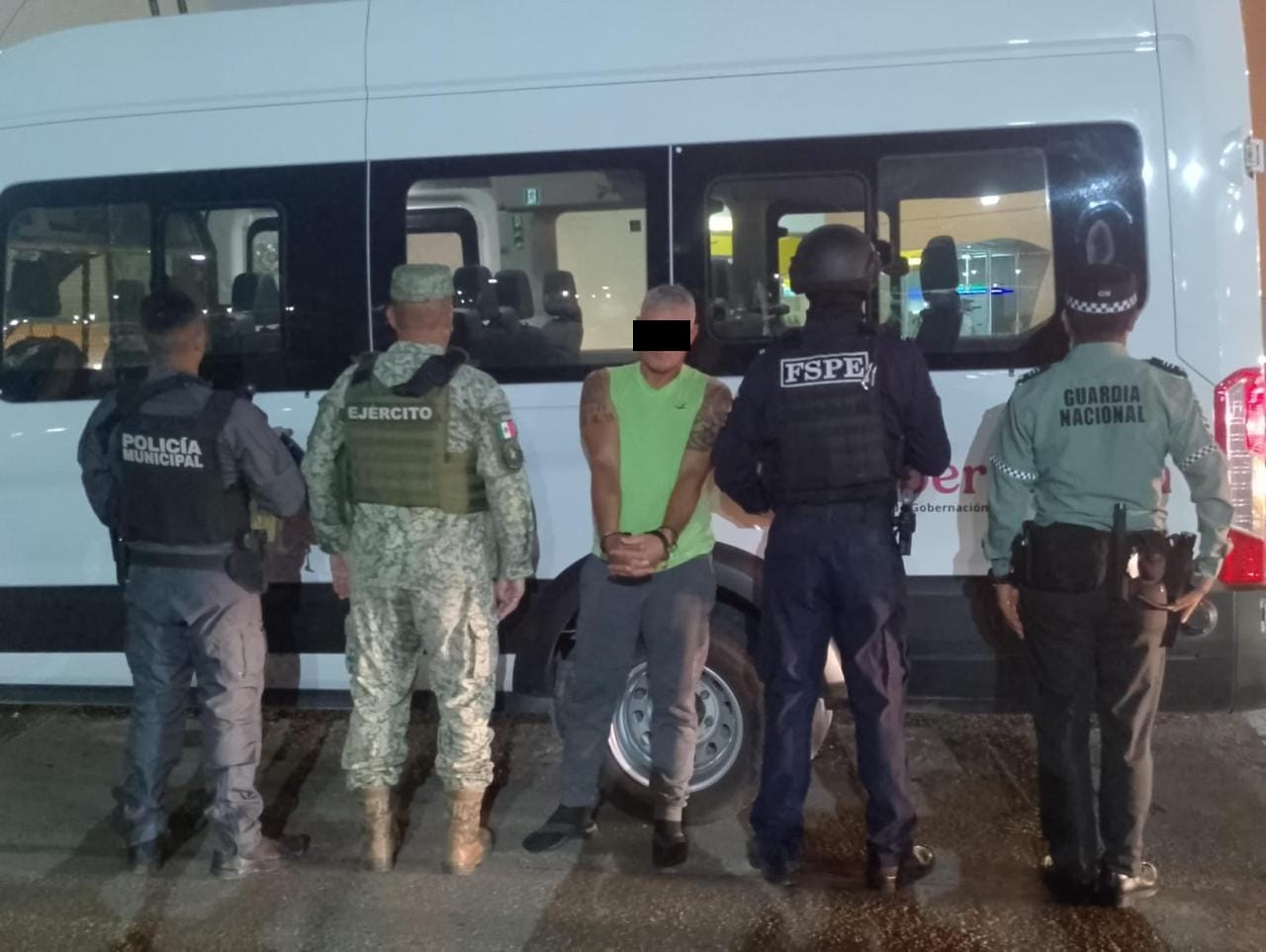 Secretaría de Seguridad y Paz detiene a exmilitar buscado en Estados Unidos por presunto abuso sexual contra una menor