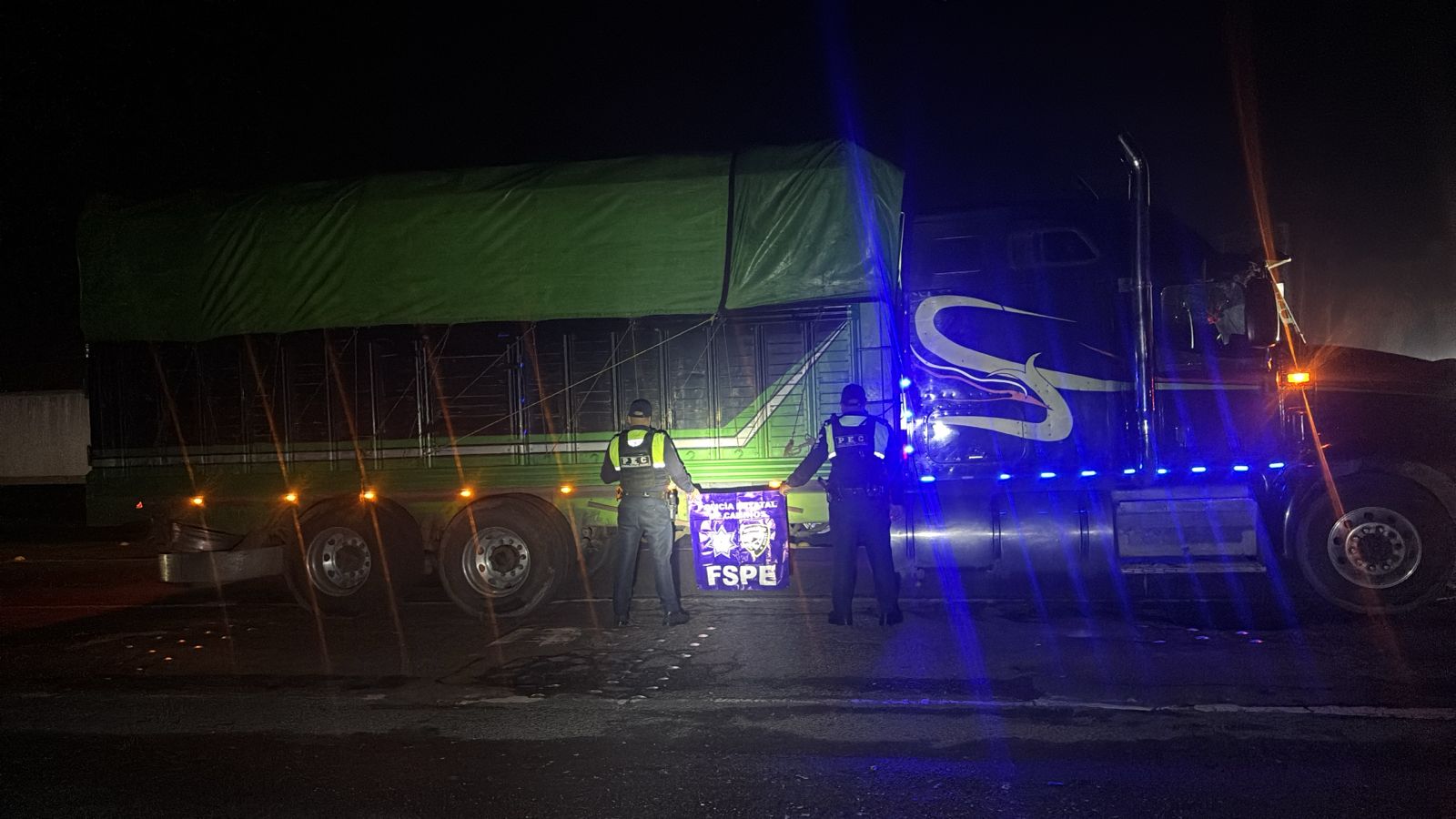 Detiene Secretaría de Seguridad y Paz a presunto ladrón de transporte de carga con 17 toneladas de naranjas en San Felipe