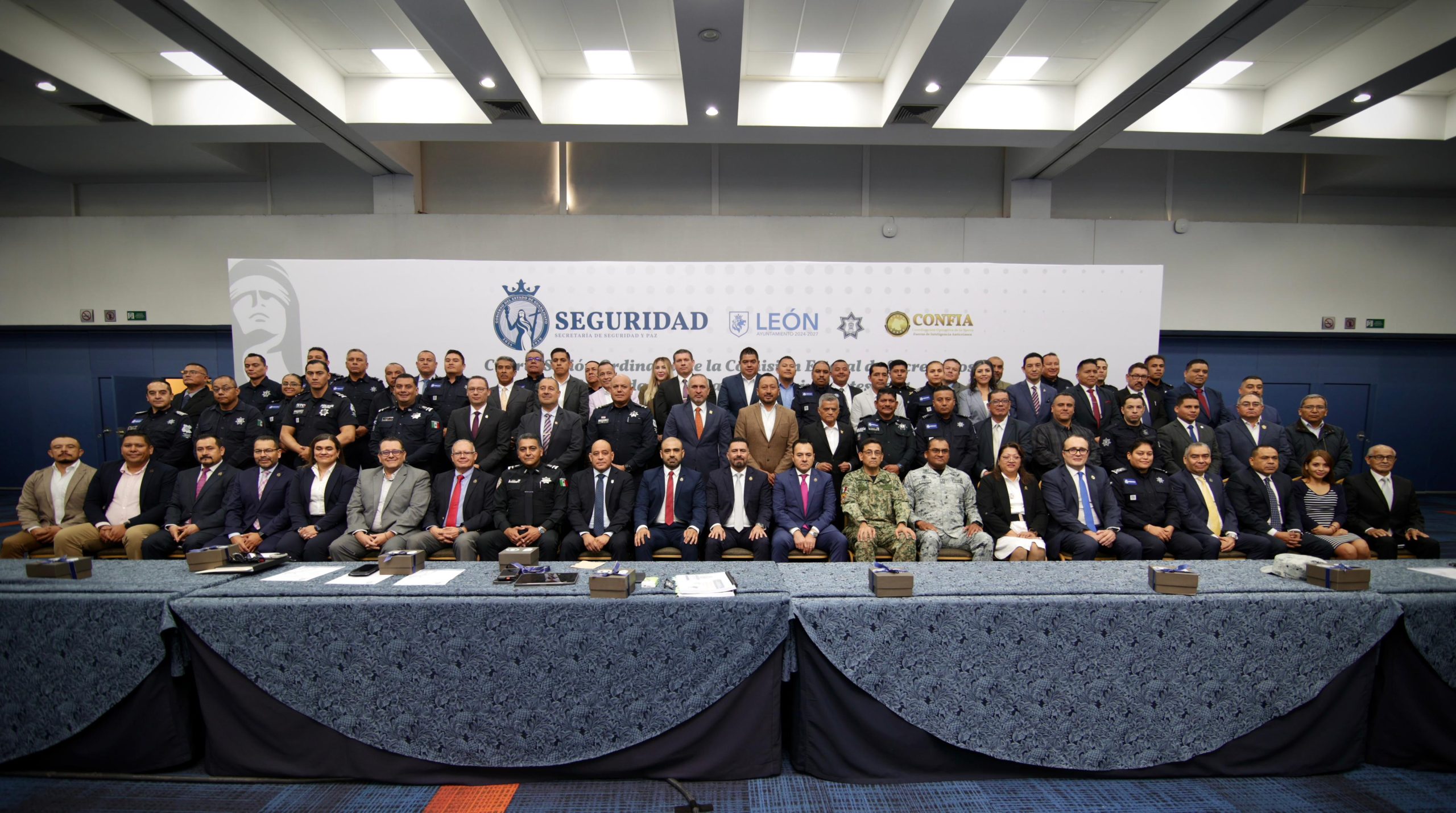Reconocen a Guanajuato como modelo nacional de coordinación durante Cuarta Sesión Ordinaria de la Comisión Estatal de Secretarios de Seguridad