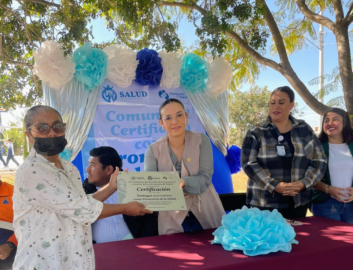 SSG certificó a la comunidad rural de Las Tortugas en San Francisco del Rincón.