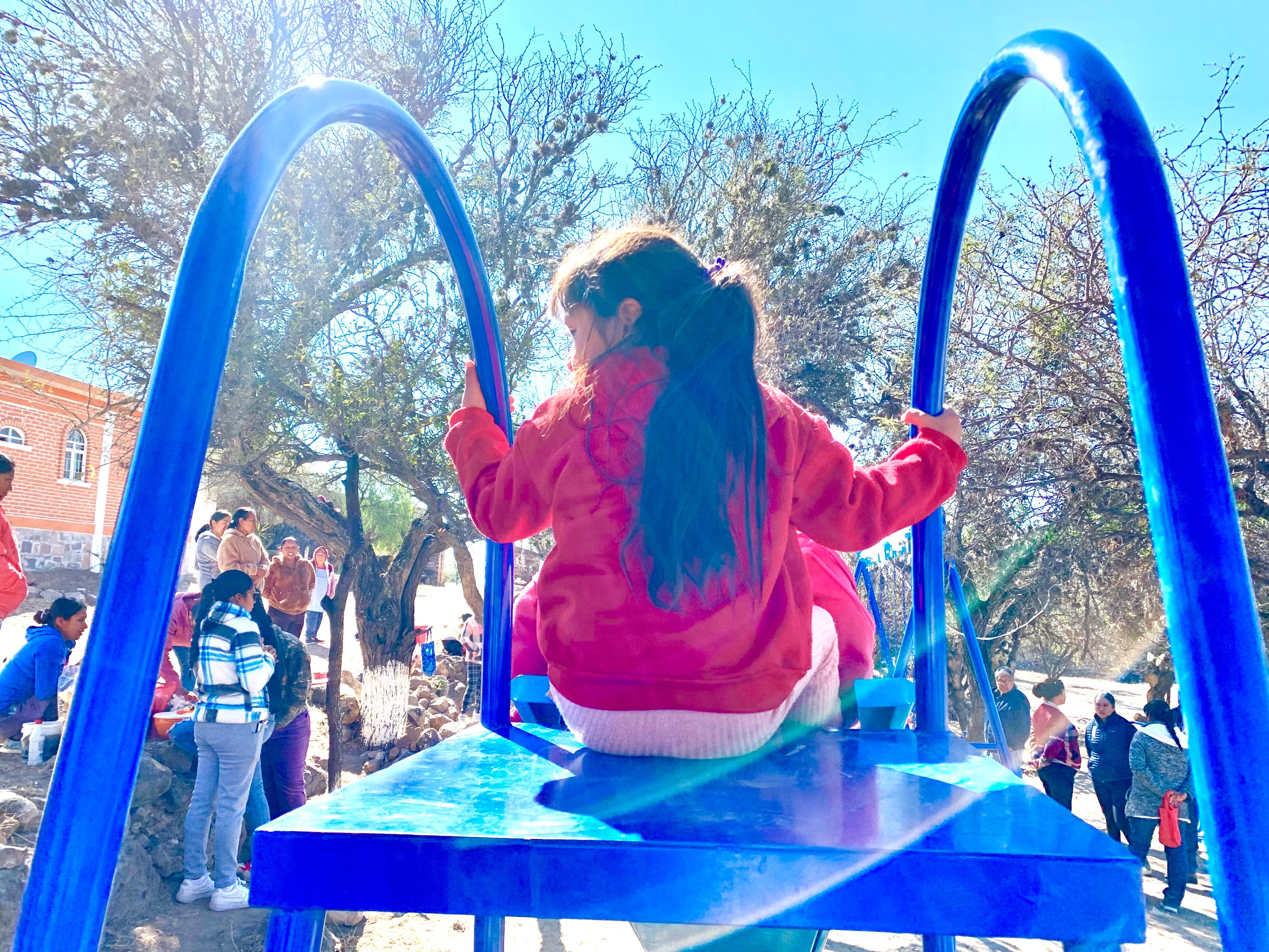 Rescata DIF Estatal parque comunitario de Ojo Zarco en Dolores Hidalgo a través de Red Móvil de la Gente.