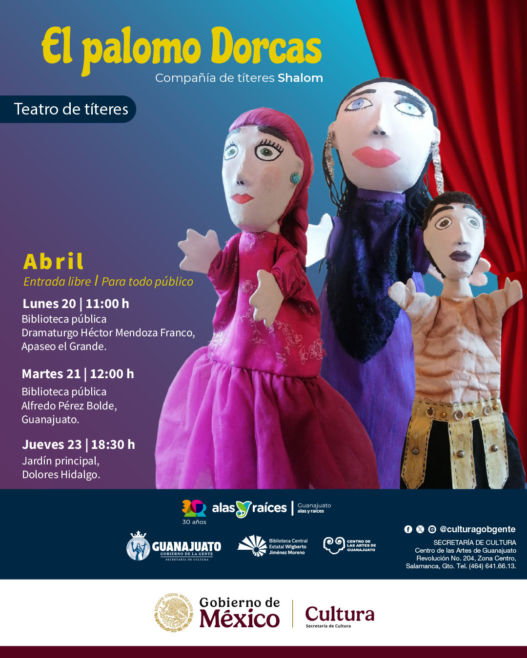 La Secretaría de Cultura de Guanajuato amplía su programación para las infancias con actividades artísticas en todo el estado
