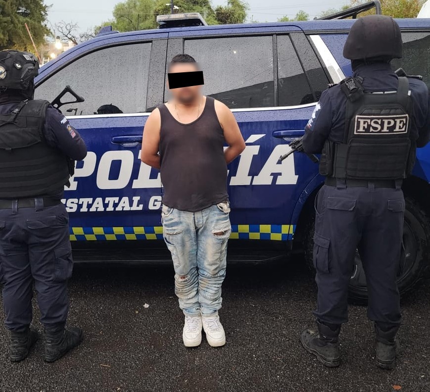 Detienen FSPE a presunto distribuidor y aseguran 480 dosis de droga en León 