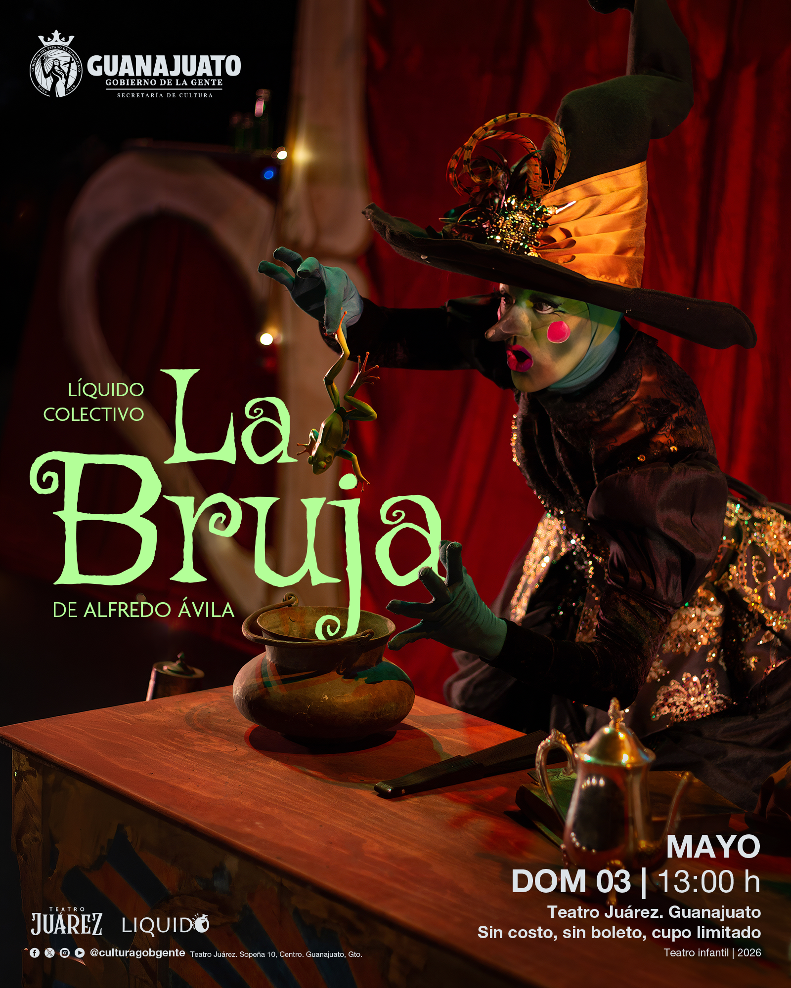  “La bruja” hechizará el Teatro Juárez para reflexionar sobre las apariencias