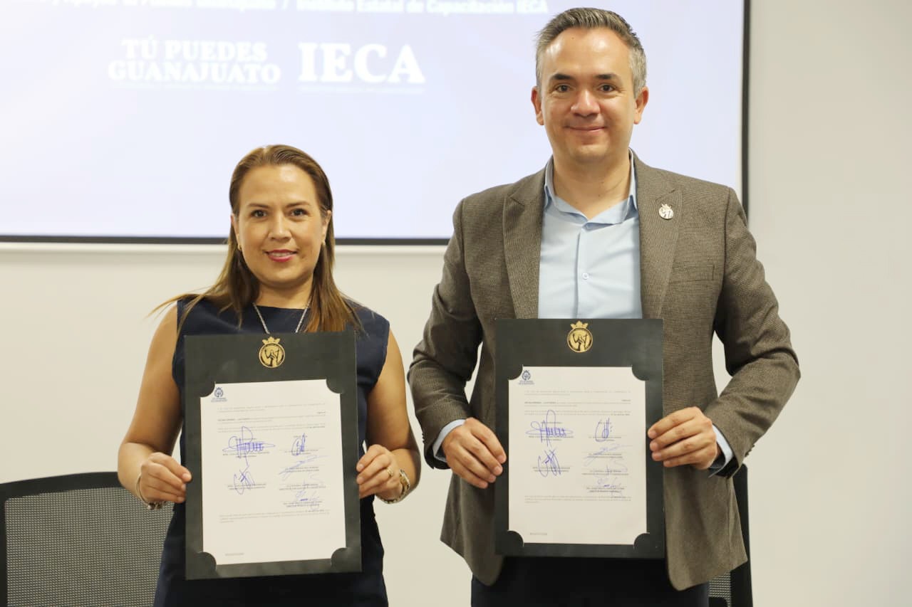La Financiera y Apoyos Tú Puedes Guanajuato y el Instituto Estatal de Capacitación, IECA formalizan convenio para afianzar la educación financiera y el acceso a capacitación técnica en el estado.