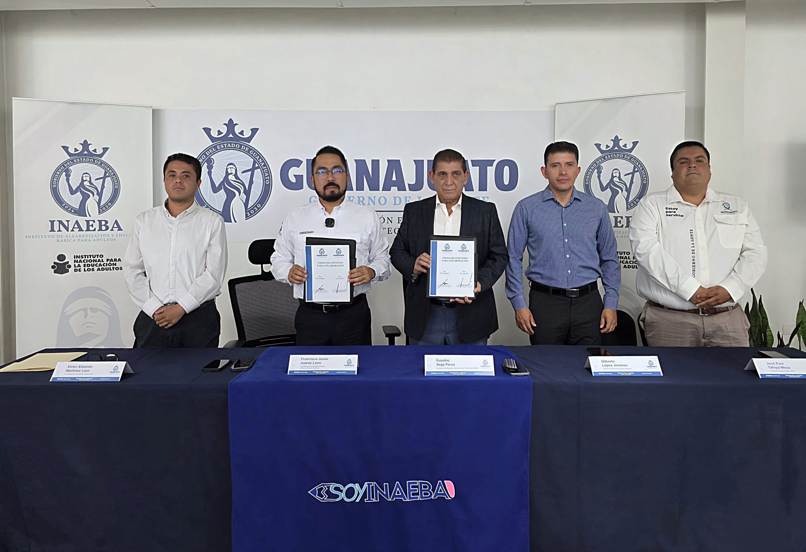 Fortalecen INAEBA y CEAIV colaboración para acercar educación básica a personas en situación de vulnerabilidad