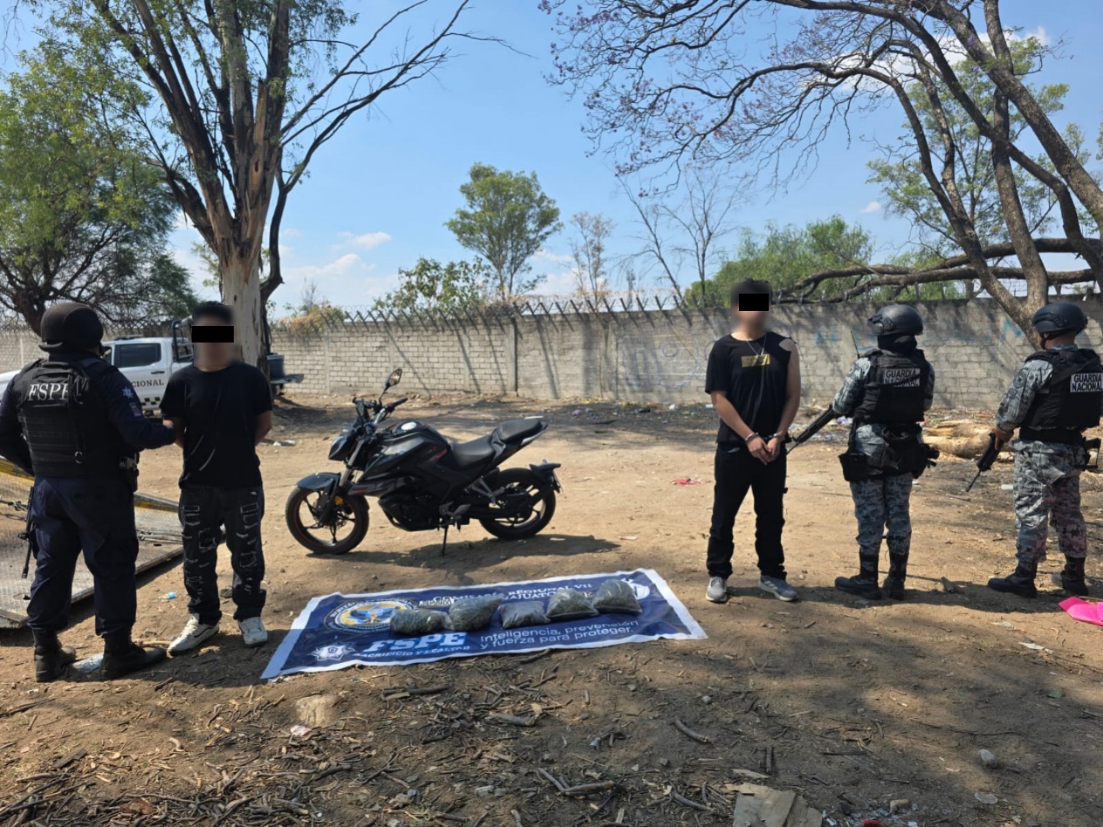Detienen FSPE a dos personas y aseguran más de 2 mil dosis de marihuana en Irapuato  