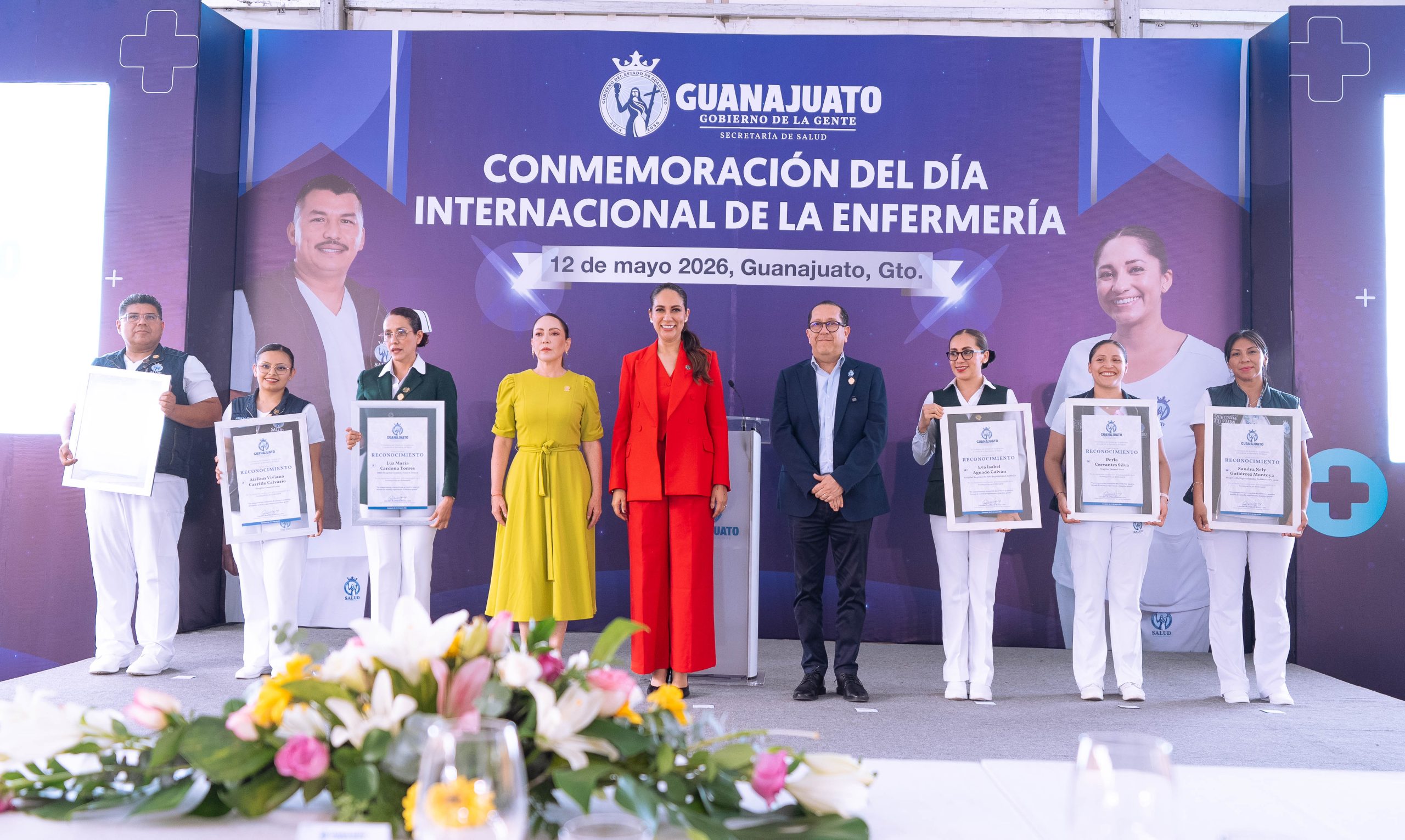 Reconoce Gobernadora labor y vocación de las y los profesionales de la enfermería en Guanajuato