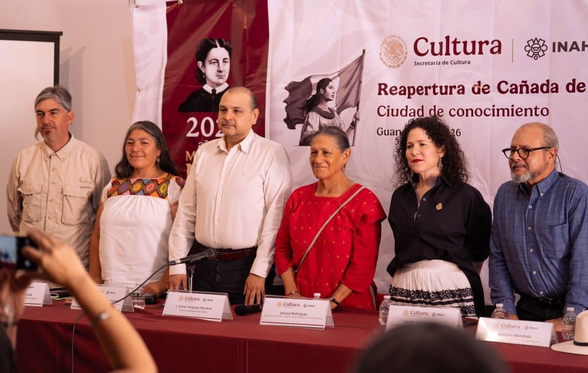 Preserva Gobierno de la Gente zona arqueológica de Cañada de la Virgen; invitan a próxima reapertura