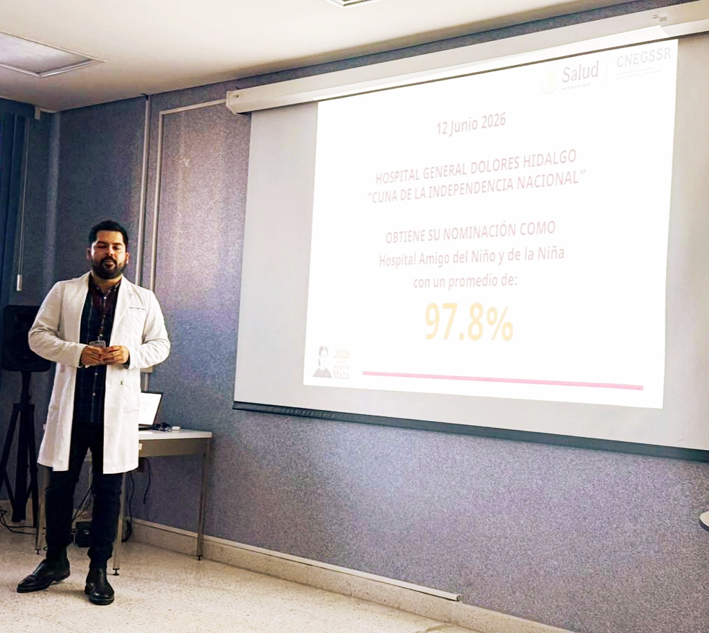 SSG integra al Hospital General de Dolores Hidalgo con la nominación “Amigo del Niño y de la Niña”.