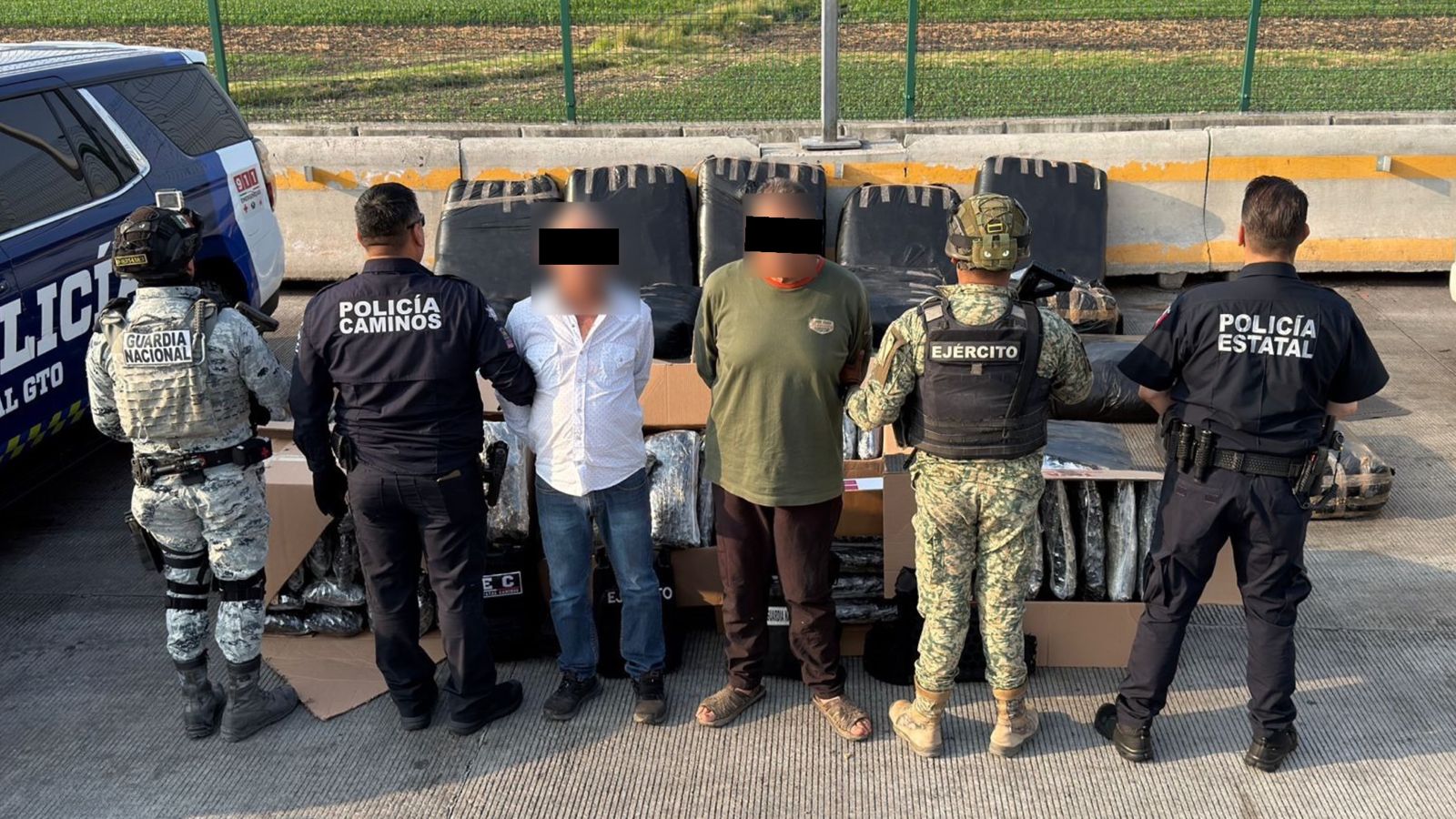 Operativo Blindaje Guanajuato: aseguran más de 400 mil dosis de droga y detienen a dos personas