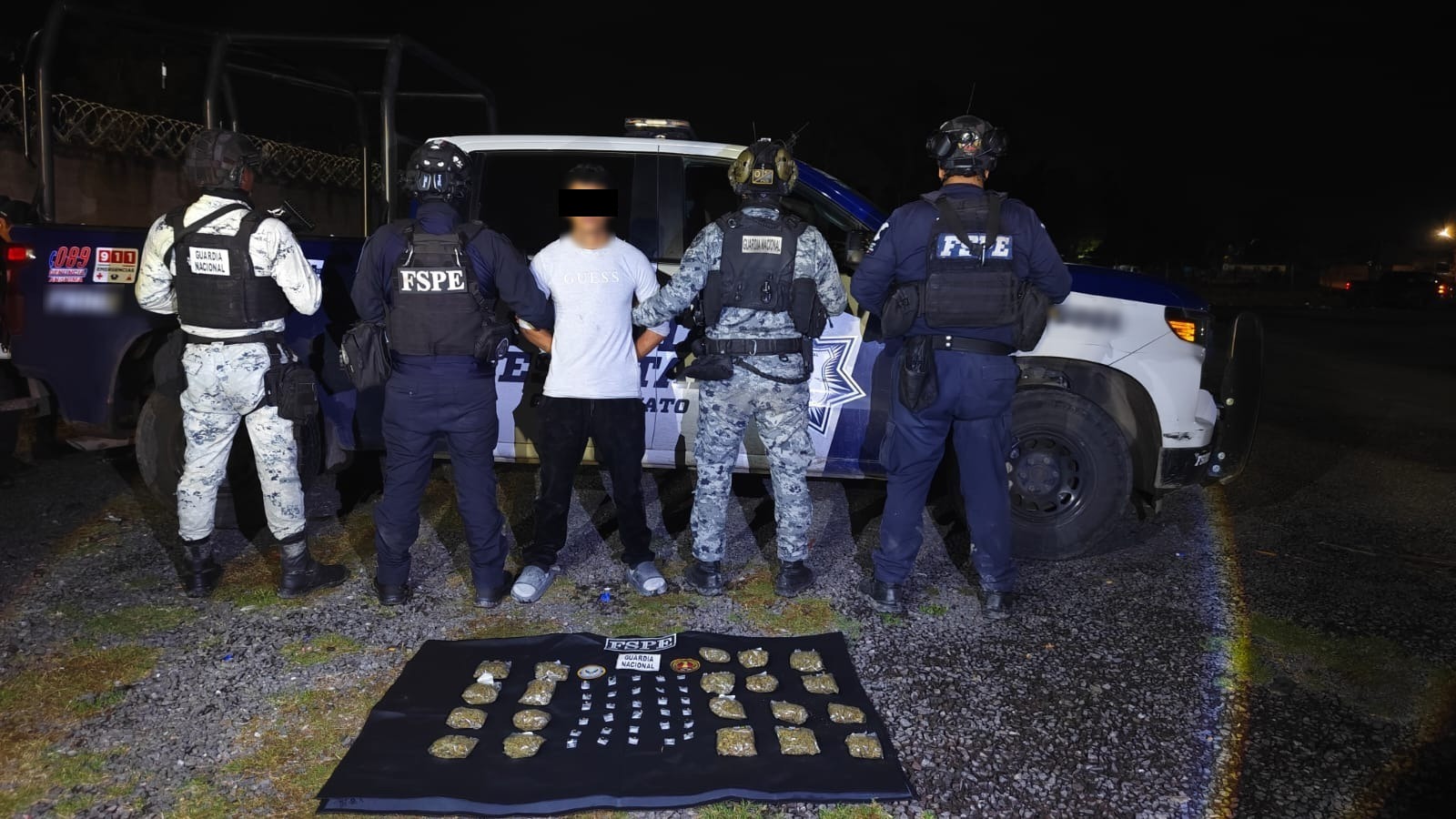 Aseguran más de 600 dosis de presunta droga en Irapuato 