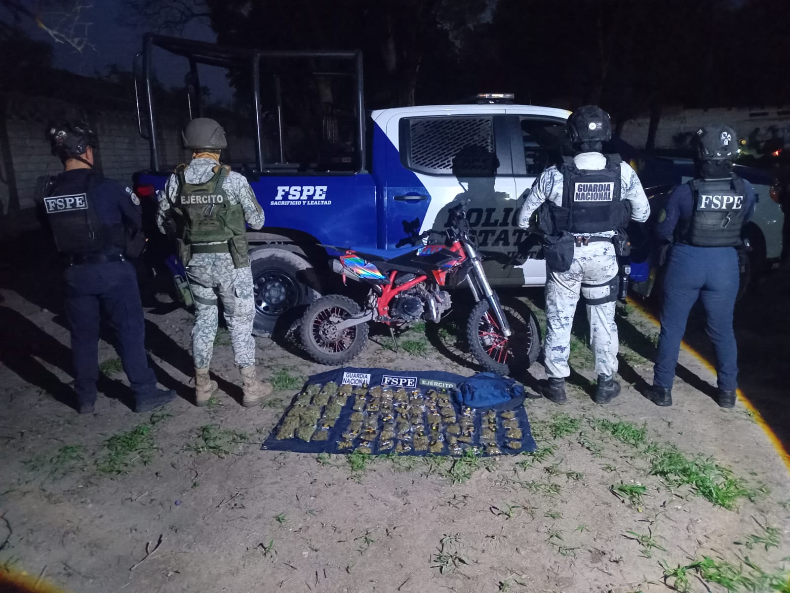 Aseguran FSPE más de mil dosis de presunta marihuana en Irapuato