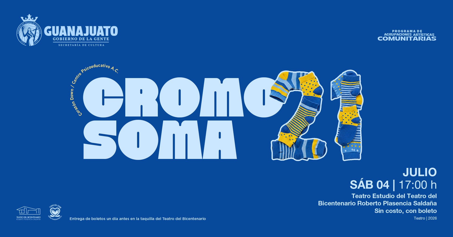 La Secretaría de Cultura presenta Cromosoma 21, una mirada al síndrome de Down desde historias de vida.