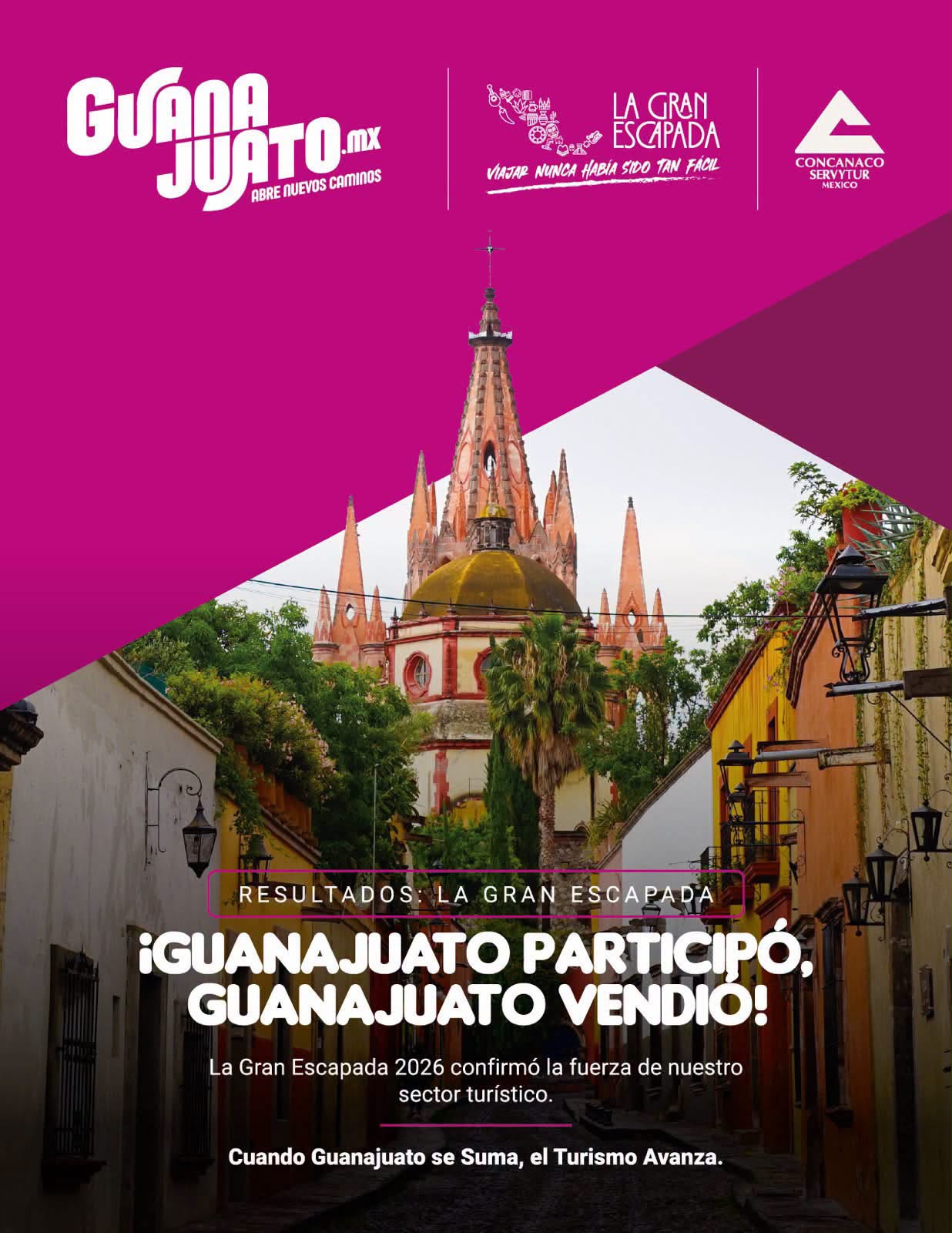 La Gran Escapada, el Buen Fin del turismo, posiciona los destinos de Guanajuato 