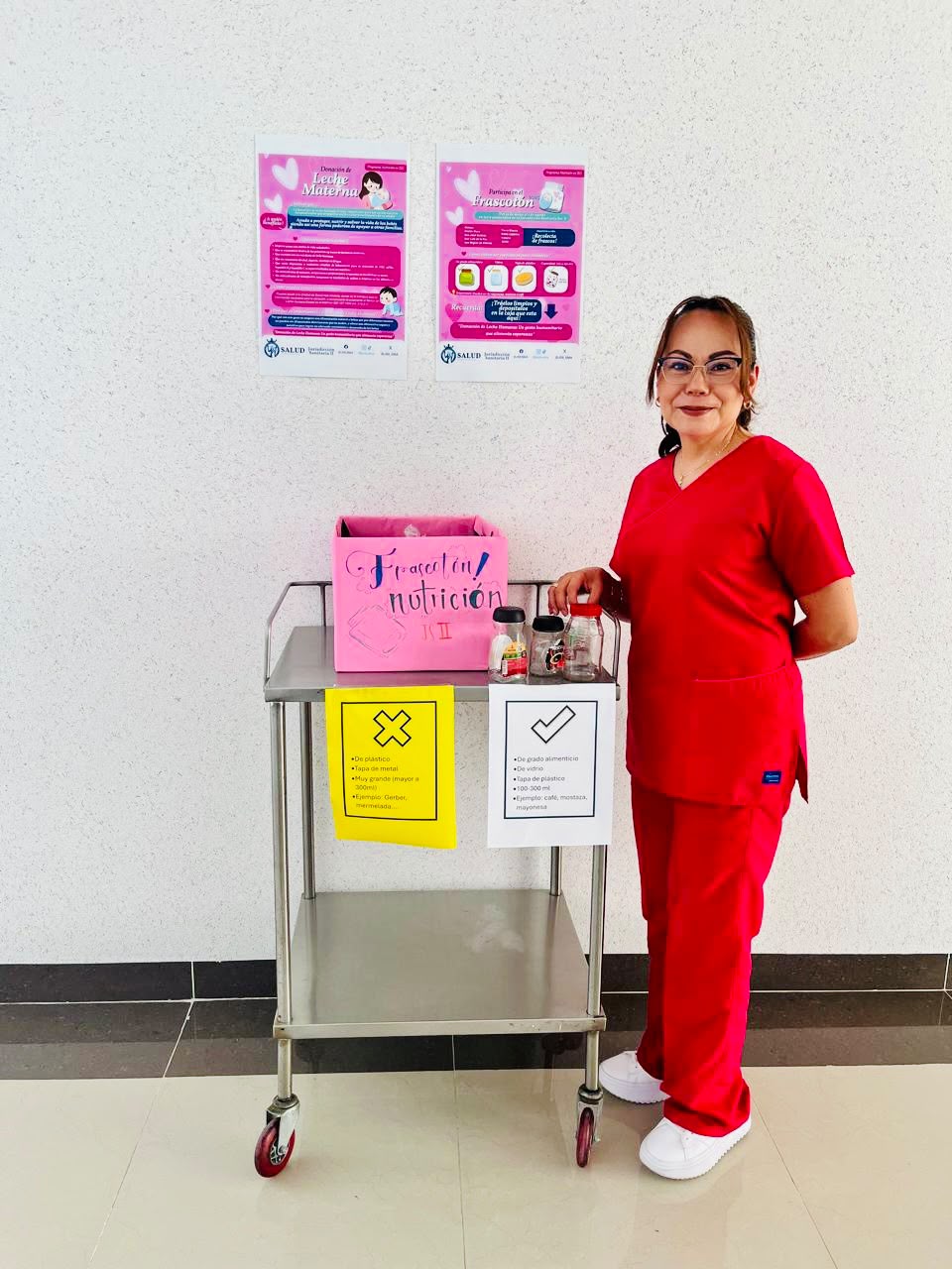 SSG recolecta frascos para promover la lactancia materna en el noreste de Guanajuato.