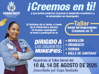 En esta ocasión el llamado es para aquellas emprendedoras y emprendedores de los municipios de Uriangato, Moroleón, Yuriria y Valle de Santiago que busquen capital semilla para darle un empujón a su negocio.