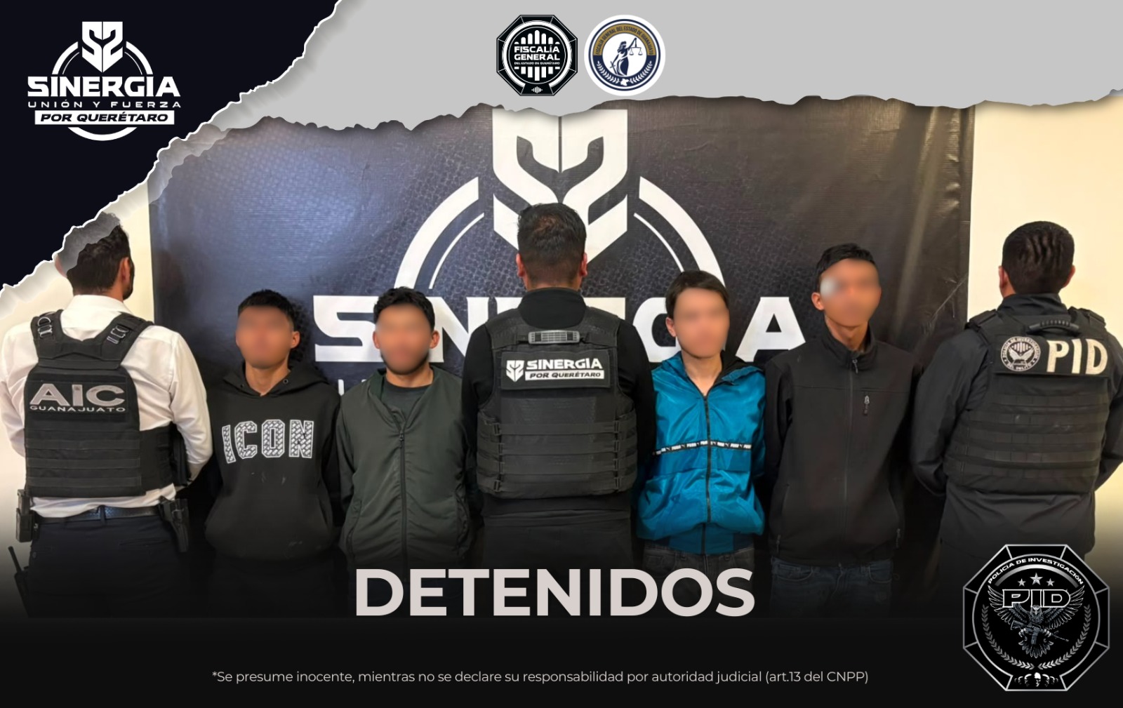 DETIENEN AUTORIDADES A CUATRO PERSONAS INVESTIGADAS POR HOMICIDIO CALIFICADO OCURRIDO EN GUANAJUATO