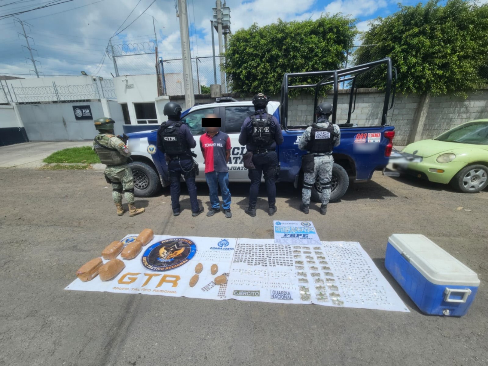 Detienen FSPE a una persona con más de 6 mil dosis de presunta droga en San Francisco del Rincón  