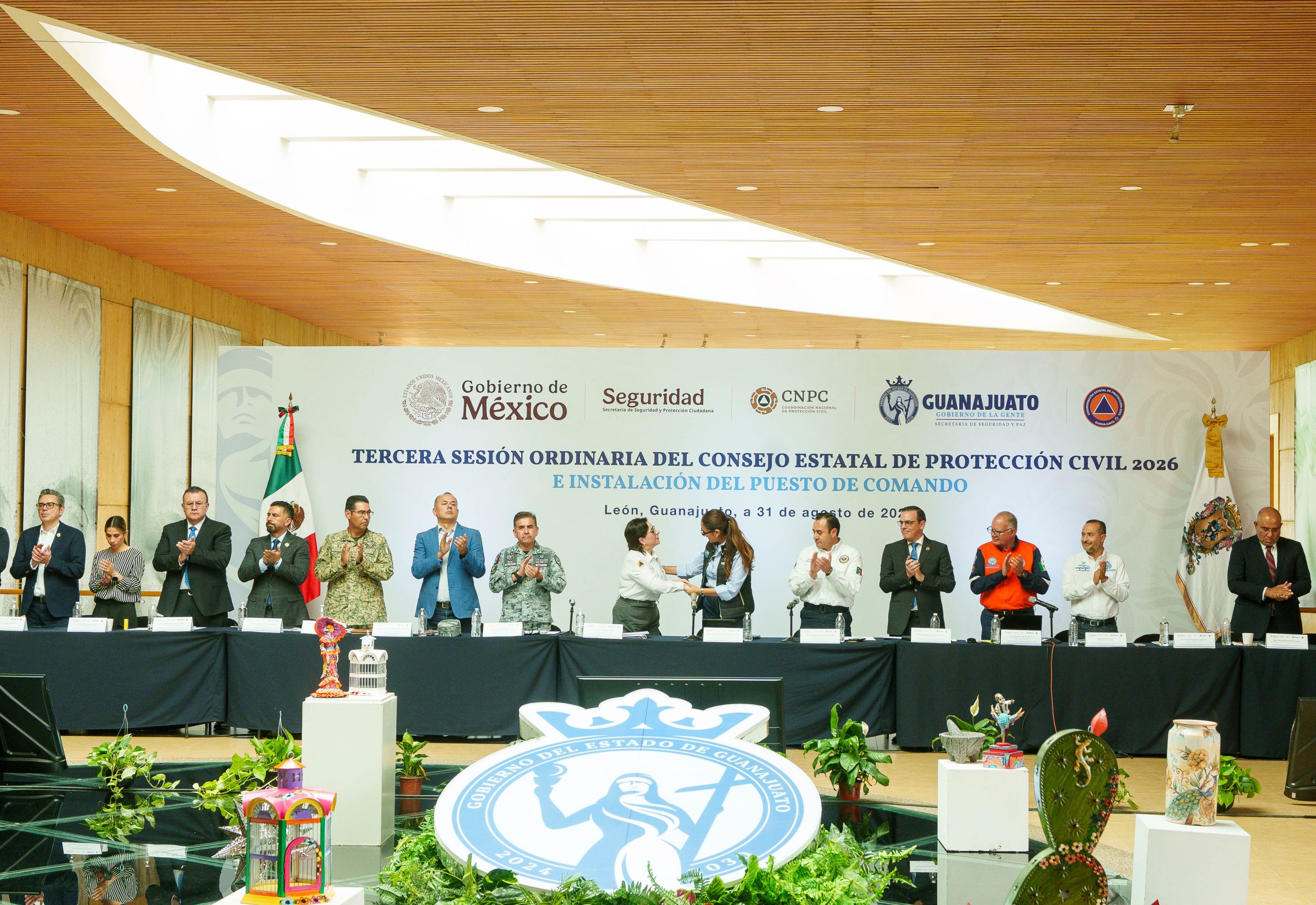 Encabeza Gobernadora Libia Dennise 3ª Sesión del Consejo Estatal de Protección Civil e Instalación del Puesto de Comando