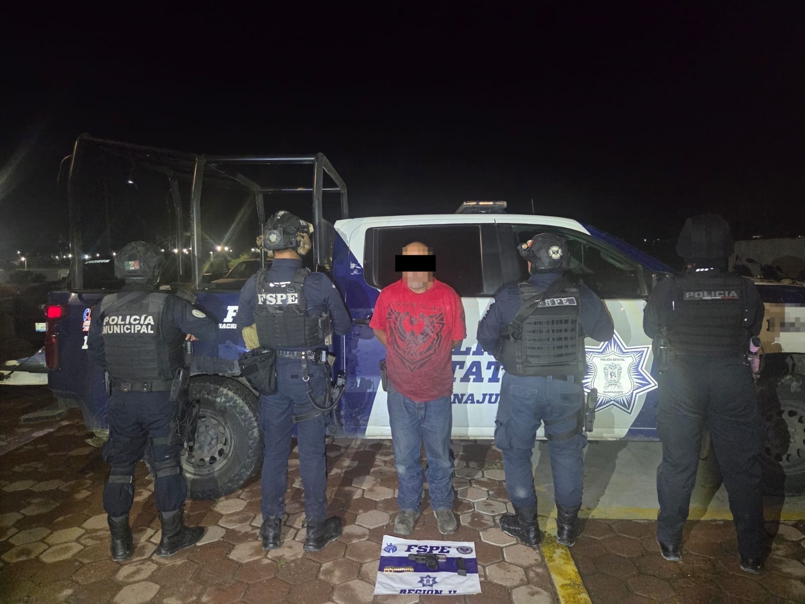 Detienen FSPE a hombre con arma de fuego tras reporte ciudadano en San Miguel de Allende