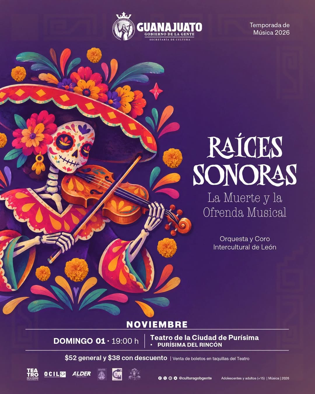 Llegará a Purísima del Rincón “Raíces sonoras”