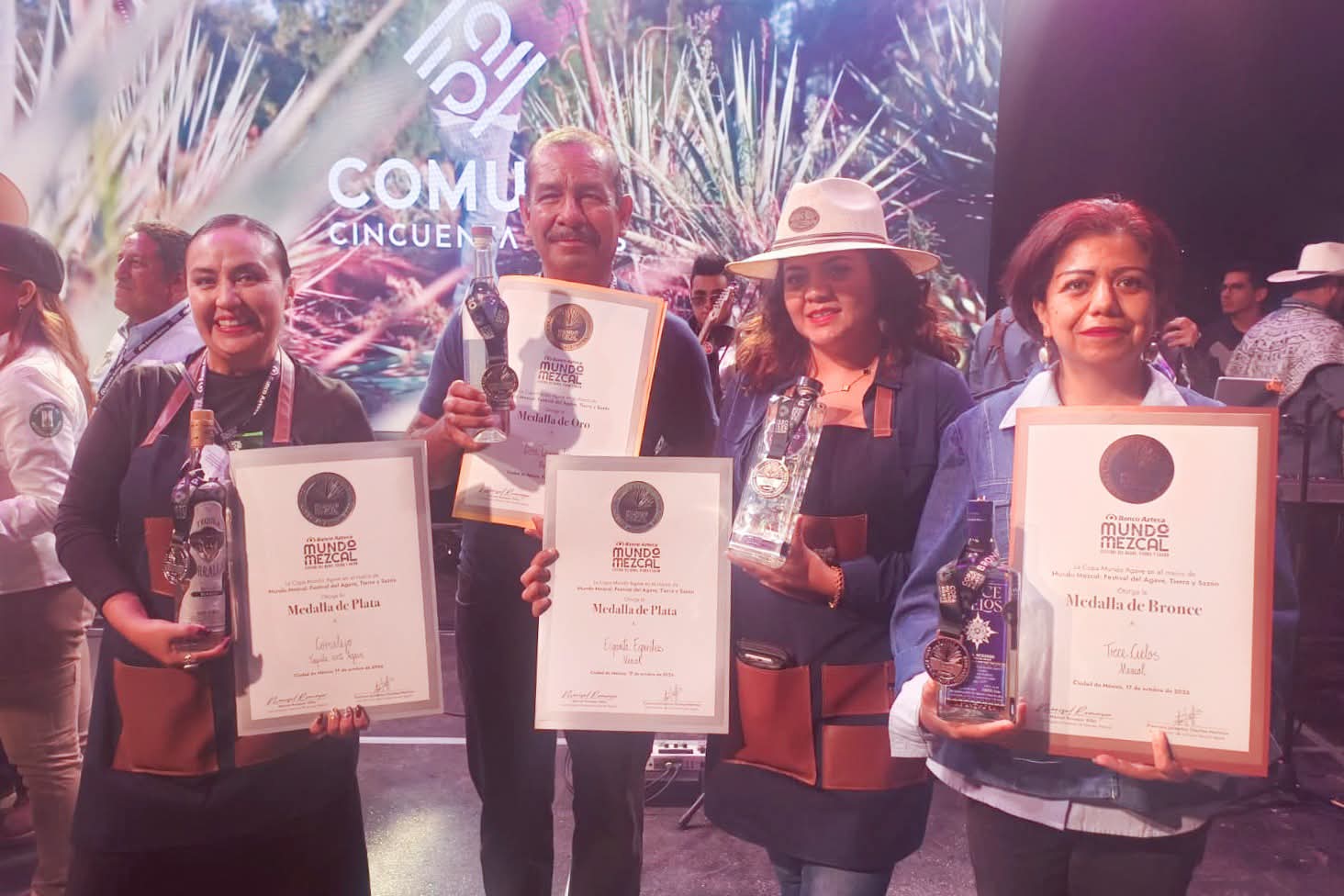 Guanajuato conquista medallas en la 2da. edición de Mundo Mezcal